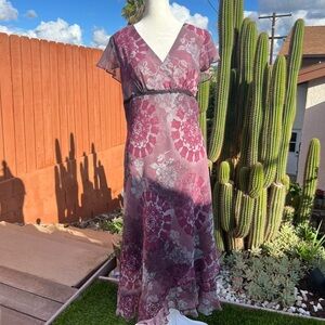 vintage purple midi dress 🔮